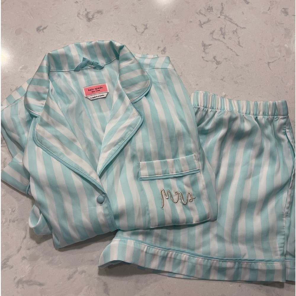Kate Spade Mrs silk pajama set